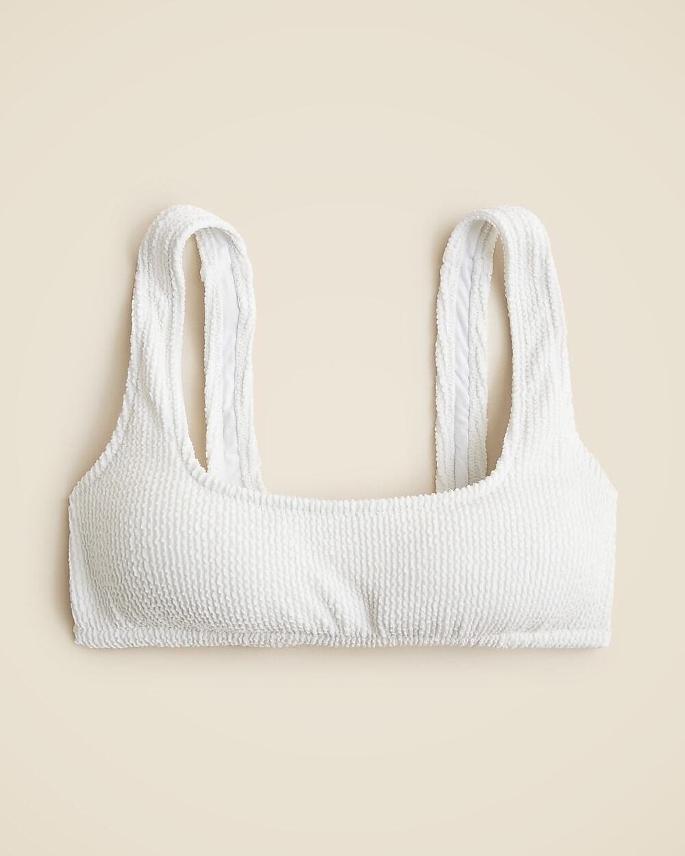 J.Crew White Textured Bikini Set Sz S